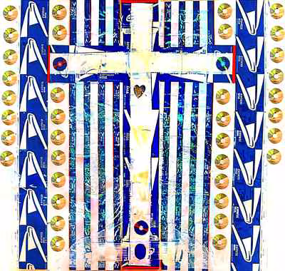 Untitled (Blue CD Formation)