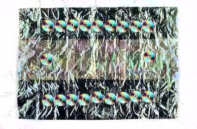 Untitled (CD Formation on Foil)
