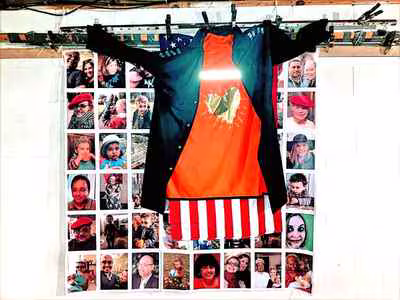 Coat Over Portrait Grid