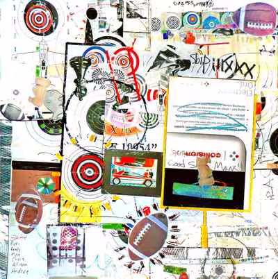 Untitled (Collage with Targets) 1