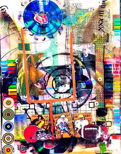 Untitled (Football Collage)