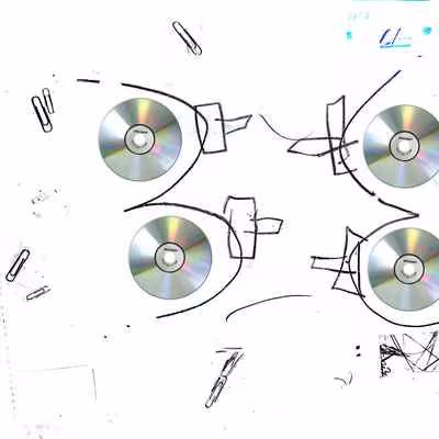 Four Discs with Warplanes