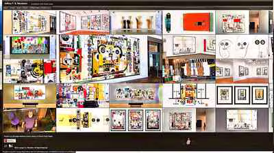 Artist Website Grid View
