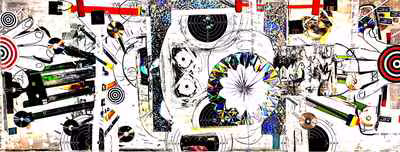 Triptych with Targets and Discs
