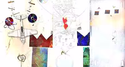 Untitled (Warplane with Discs) 2