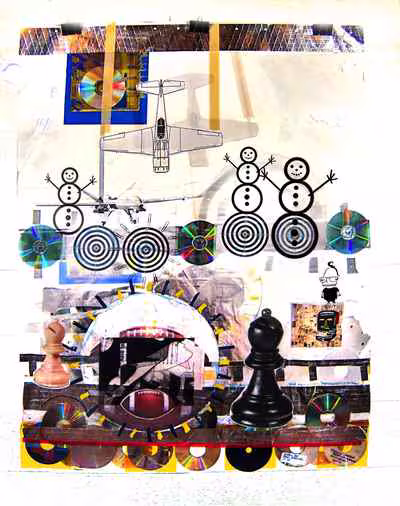 Untitled (Snowmen, Planes, Pawns)