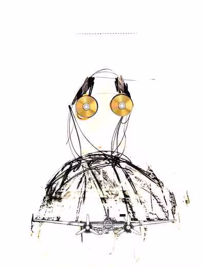 Disc-Eyed Figure with Bomber