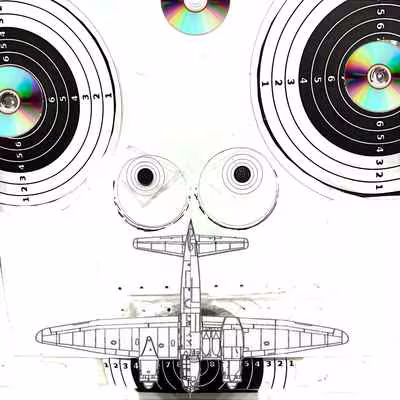 Target Face with Warplane