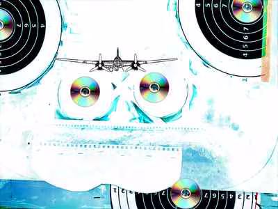 Untitled (Warplane with Targets)