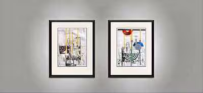 Untitled (Framed Diptych Installation)