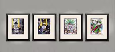 Four Framed Works 2