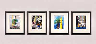 Four Framed Works 4