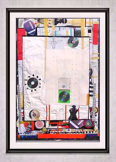 Untitled (Framed Collage Field)