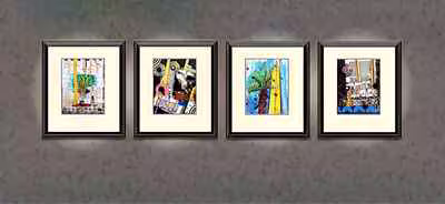 Four Framed Works 5