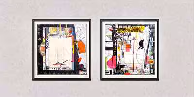 Untitled (Diptych Collages)