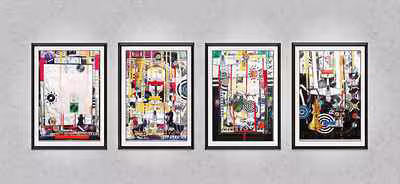 Four Framed Collages (Installation) 2