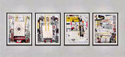 Four-Panel Collage Series 2