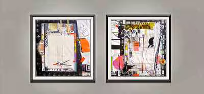 Diptych with Football and Target