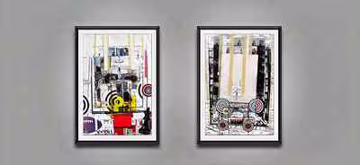 Framed Diptych with Targets 1