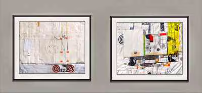 Paired Framed Collages 1
