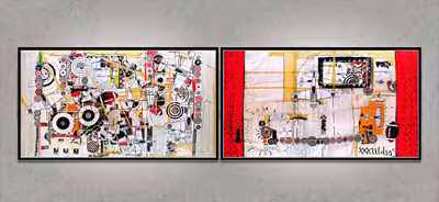 Diptych with Targets V10