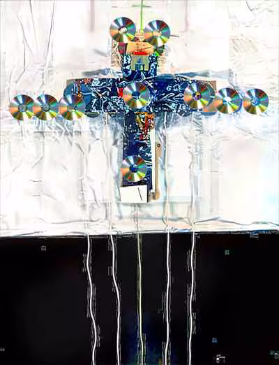 Cross with Compact Discs
