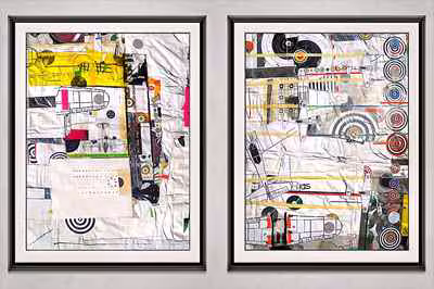 Diptych with Targets V15