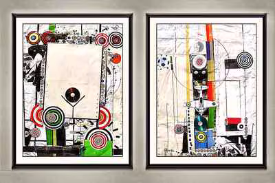 Diptych with Targets V18