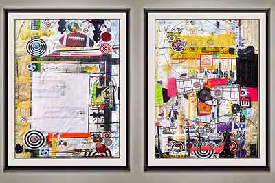 Diptych with Chess and Sport
