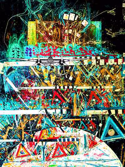 Untitled (Warplane and Chaos)