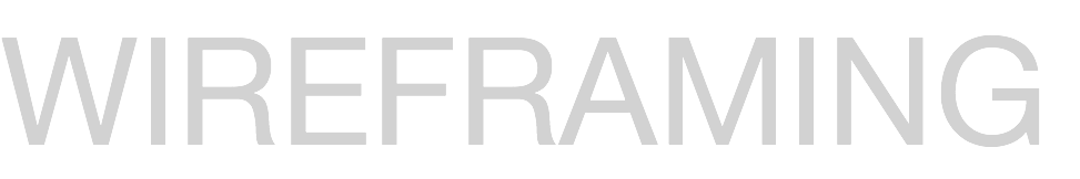 WIREFRAMING